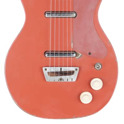 1956 Silvertone Danelectro U2 Peanut Coral image 2