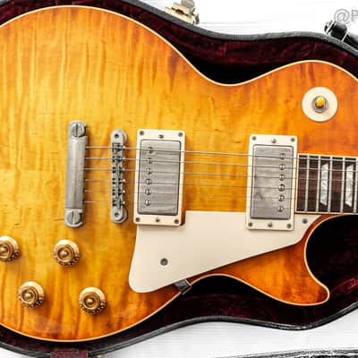 1997 Gibson Custom Shop Historic Collection 59 Les Paul Reissue Flame Top in Faded Cherry Burst 1959 R9 image 8