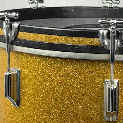 Immagine Rogers 20/13/16" 1960's Cleveland-Era Drum Set - Gold Sparkle - 10