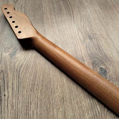Left Handed T-Style Compatible Roasted Maple Pro Guitar Neck Satin 22 Fret image 3