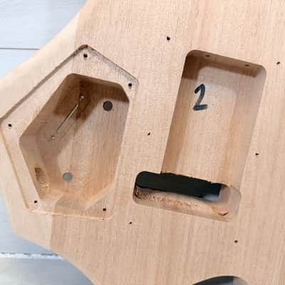 Uknown S-Style Guitar Body – Unfinished Solid Wood Project Body image 5