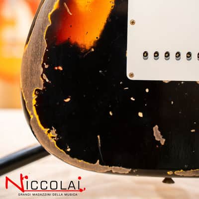Fender Custom Shop Limited Edition '59 Stratocaster Super Heavy Relic Rosewood Fingerboard Aged Black Chocolate 3 Color Sunburst image 16