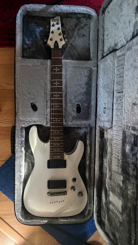 Schecter Demon-7 white image 1