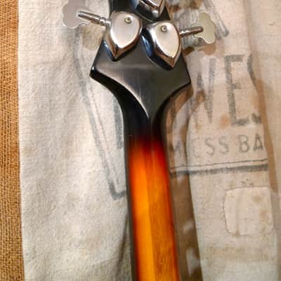 Ibanez Violin Style Bass Guitar 1960's Sunburst image 10