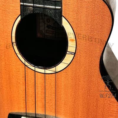 aNueNue X Luthier Mitsuta UT214 cedar bird all solid cedar & indian rosewood tenor ukulele image 11