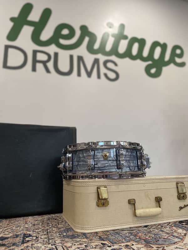 Ludwig Legacy Maple 5x14 Snare Drum - Sky Blue Pearl image 1