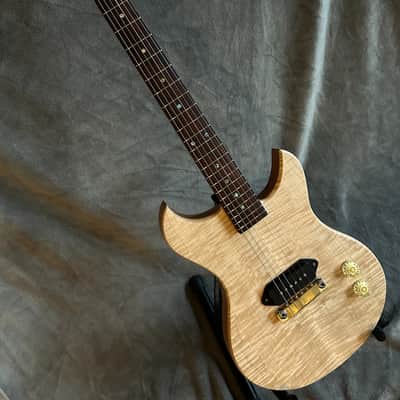 96 art Solid Body Set Neck Doublecut Jr Mahogany and Maple Guitar - Custom Handmade image 7