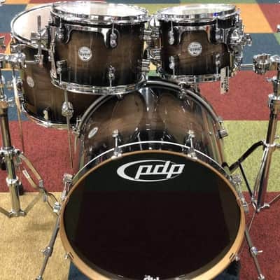 Pacific by DW 5-Piece Concept Maple Exotic Shell Pack (Charcoal Burst over Walnut) (PDCMX2215WC) image 4
