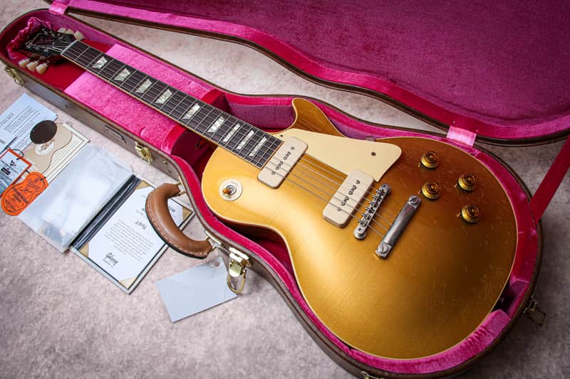 GIBSON USA Custom Shop Murphy Lab '56 Les Paul Standard Ultra Light Aged "Goldtop + Rosewood" (2023)