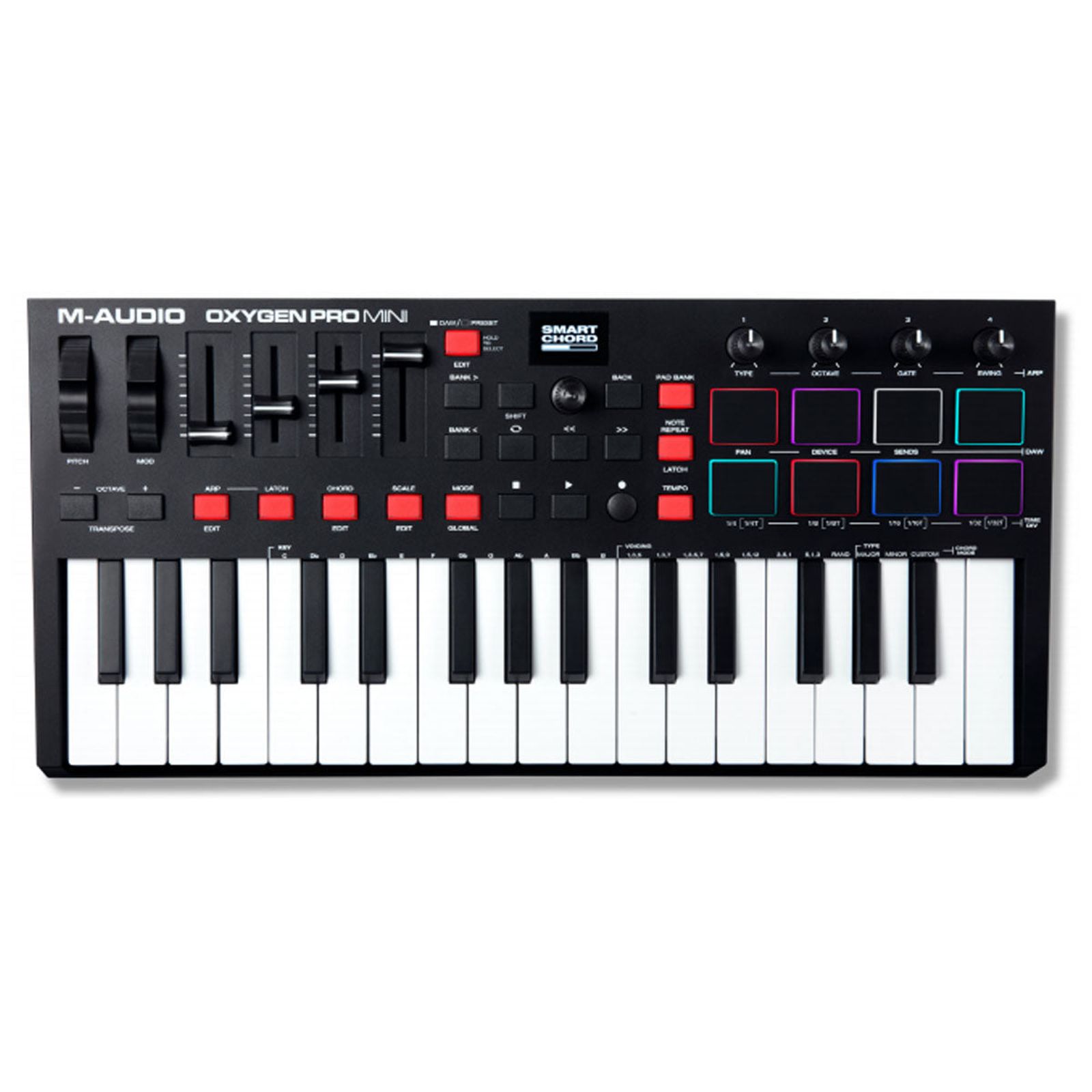 M-Audio Oxygen Pro Mini 32-Key MIDI Keyboard Controller | Reverb