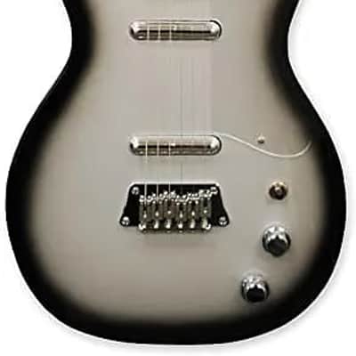 Mint Silvertone 1303 Classic Solid Body Single Cut Electric Guitar, Silverburst image 1