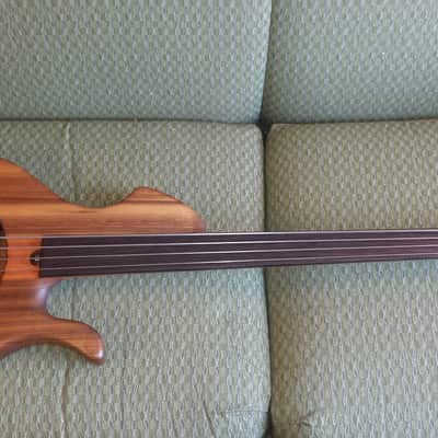 Birdsong Embrace Fretless 2013 Natural Walnut image 2