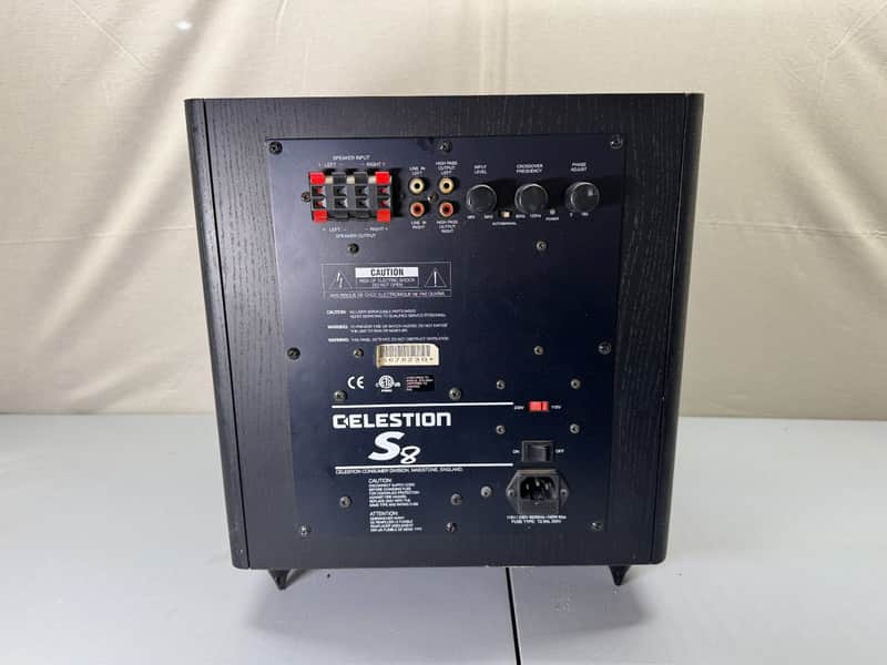 Celestion S8 Subwoofer Home Theater Powered Sub Down Firing 8