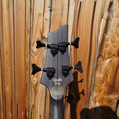 Schecter DIAMOND SERIES Stiletto-4 Stealth Pro EX- 35" Scale(B-E-A-D)- Satin Black 4-String Electric Bass Guitar image 8