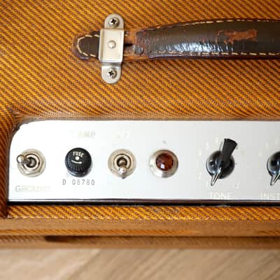 1959 Fender Deluxe Tweed Vintage Amp 5E3 Circuit Collector-Grade, Jensen P12R image 6