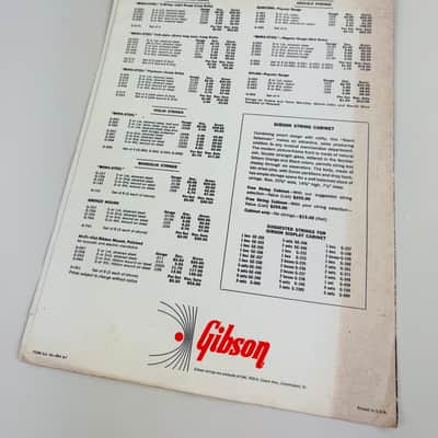 Gibson Strings Price List 1967 image 2