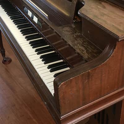 1954 Vintage Janssen Made in USA Lowrey Organo Model Acoustic Upright Piano Only (No Organo) image 5