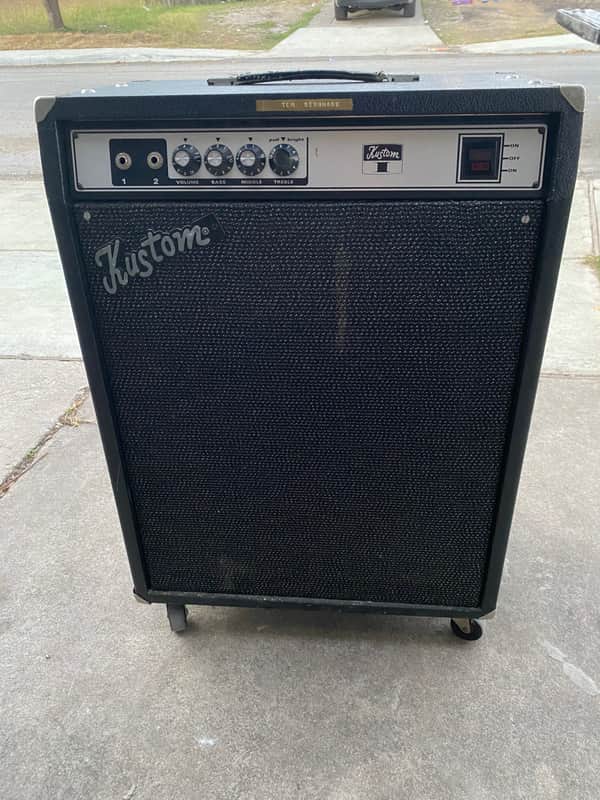 Kustom 1B 1-B - Black Made in USA Bass Combo Amp Amplifier Vintage image 1
