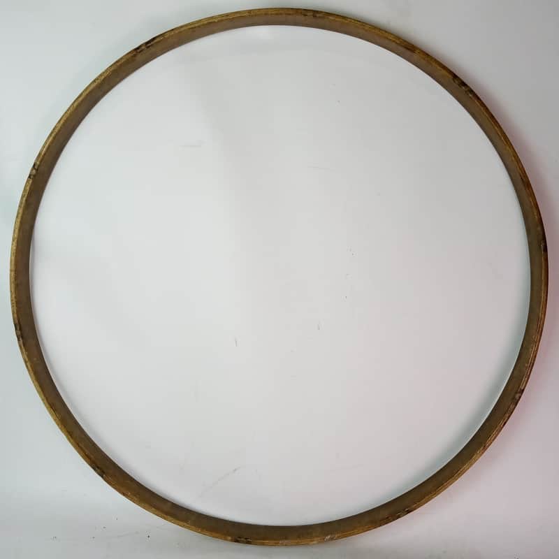 Ludwig 26"x1 1/2" Bass Drum Wood Hoop/Rim Vintage Black Paint + Inlay Channel image 1
