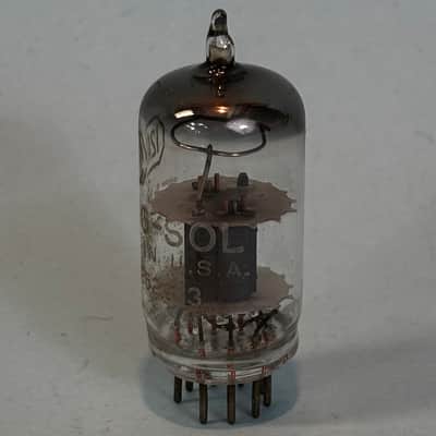1950s Tung Sol 12AT7 ECC81 Vintage Gray Plate D Getter Preamp Tube! T516 image 2