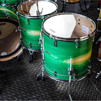 Polmuz Maple Model 1 - 22/10/12/14/16/14SD - Inlayed Artist Green to natural Fade image 6