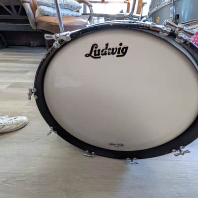 Ludwig Keystone Badge Drum Kit Late 1960's - Blue sparkle with Avedis Zildjian Old‑Stamp Cymbals image 11