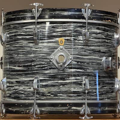 1964 Ludwig 20" Oyster Black Pearl 14x20 Bass Drum image 2