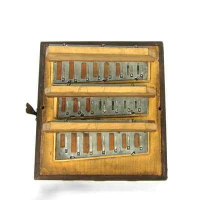 Foerster 96 Key Chemnitzer Concertina Button Accordion, Original Case image 10