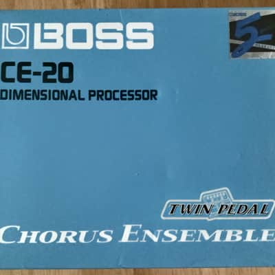 Boss CE-20 CHORUS ENSEMBLE - Twin Pedal 2003 - Blue image 8