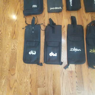 Zildjian DW Promark Meinl Yamaha Protection Racket Lot of (10) drumstick carry bags various brandstop quality image 4