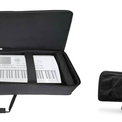 Rockville 88 Key Slim Padded Rigid Keyboard Gig Bag Case For KORG Pa1X PRO ELITE