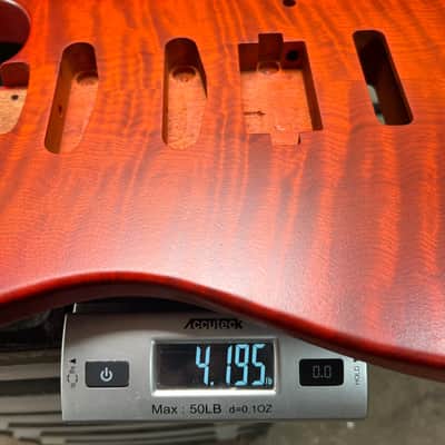 Warmtone CG Hss Strat Style Guitar Body Flamed Maple “Eclipse” 4.1lbs image 10