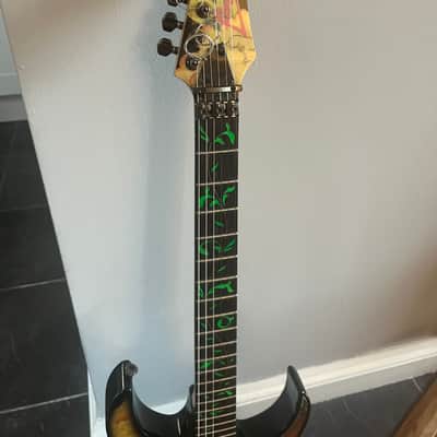 Original 1991 Ibanez JEM77-FP Steve Vai Signature Black Floral Pattern image 10