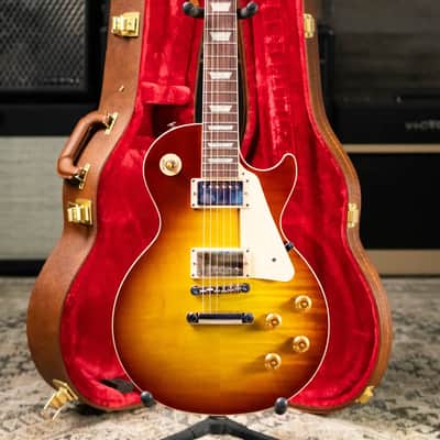 Gibson Les Paul Standard 50s Figured Electric Guitar - Iced Tea with Hardshell Case image 12