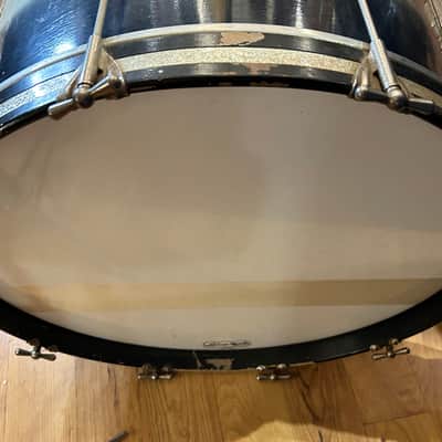 Ludwig 1965 Vintage Chicago Pioneer Blue/Grey Duco 3-Piece Drum Set w/ one stand( Snare), One Pedal (Speed Master), One Tom Bracket, & Faux Leather Snare Case image 3
