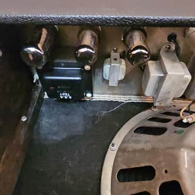 Fender Deluxe Blackface 1963 All Original Transforms and Speaker image 11