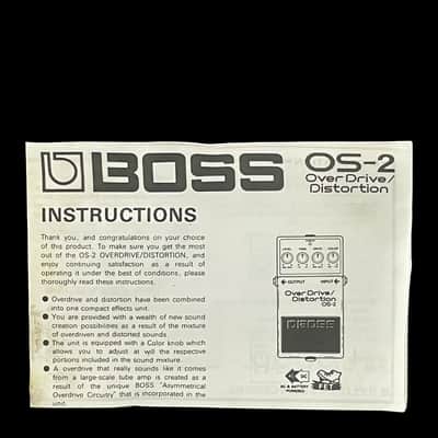 Boss OS-2 OverDrive/Distortion (Silver Label) 2006 s/n WV14933 image 11