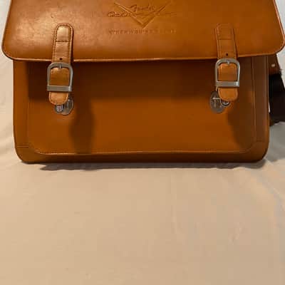 Fender Custom Shop 2008 Leather Briefcase/Satchel VERY RARE image 13