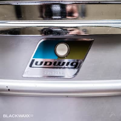 Ludwig Acrolite 5x14" 8-Lug - Pointed Blue/Olive Badge image 8