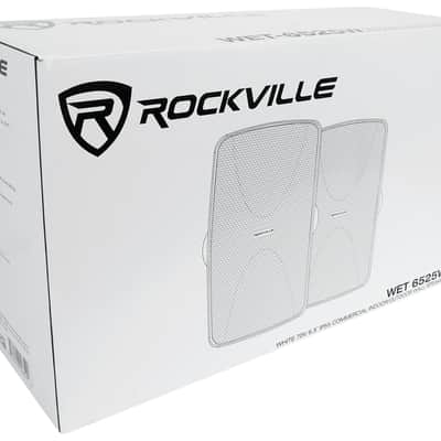 Rockville 6-Zone Commercial/Restaurant Bluetooth Amp+6) White 6.5" Wall Speakers image 11