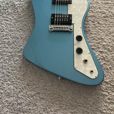 Gibson USA Firebird Zero S Series 2017 HH Pelham Blue Rosewood Fretboard Guitar image 2