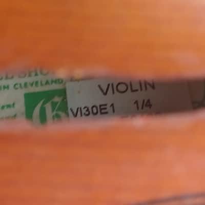 1/4-Size Glaesel VI30E1 Violin +Case +Bow Ser#:E2420 02/99 Antonius Stradivarius image 4