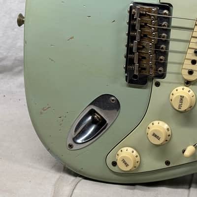 Fender USA Custom Shop Limited Edition WW10-'59 Wildwood 10-59 Stratocaster Relic Guitar with Case 2008 - Faded Sonic Blue / Brazilian Rosewood fingerboard image 6