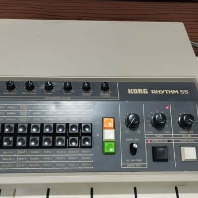 Korg KR-55 Rhythm 55 grey with S-2 Dual Footswitch image 4