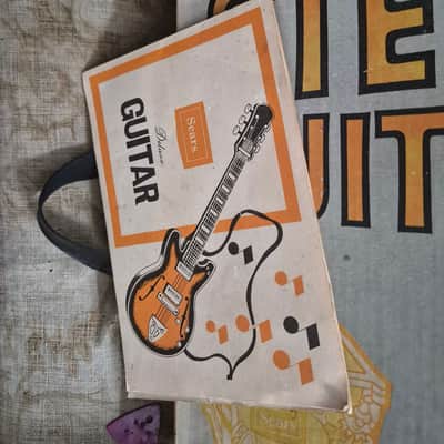 Sears Deluxe 60 s 70s - Sunburst Collectable 3/4 Size Guitar image 8