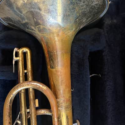 Bach Mellophone,  with case and mouthpiece,  Gold. USA image 10