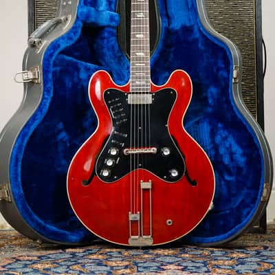 1962 Epiphone USA EA-7P 'Professional' Cherry Red - Mini PAF ES-335 Body w/ Case image 1