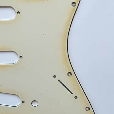Medium/Heavy-Aged Relic 11-Hole - SSS - Cream Stratocaster Pickguard image 10