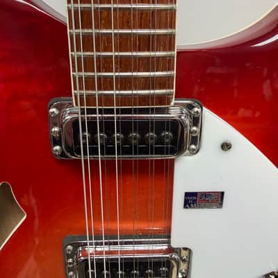 Used Rickenbacker 330/12 12-String Electric Semi-Hollow Body Electric Guitar Fireglo with Original Case 2007 USA image 9