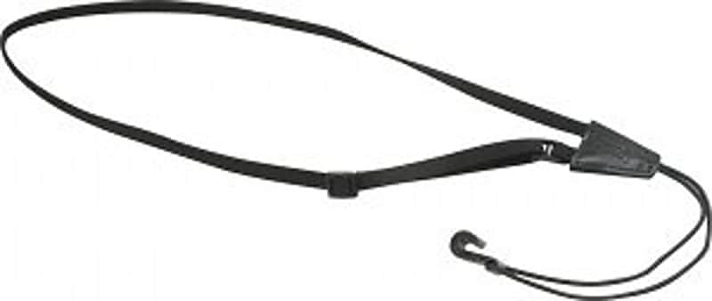 Levy's Cotton Webbing Ukelele Strap 3/8" Loop End Black image 1